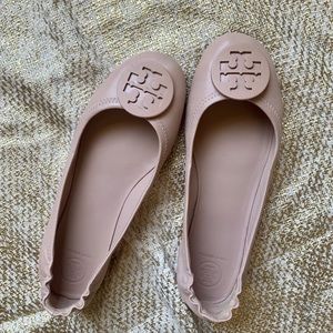 Tory Burch Minnie Travel Ballet Flat Goan Sand 8.5